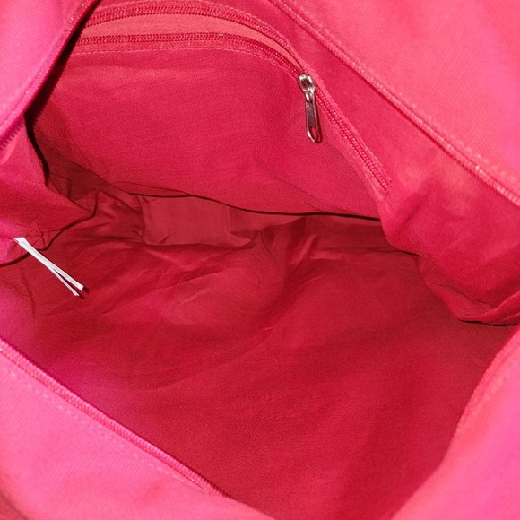 Disneyland 2019 Christmas Holiday Red Mickey & Minnie Tote Bag Disney Parks - Picture 8 of 13